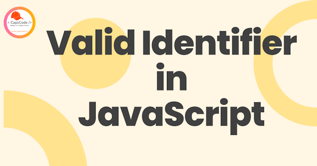 Valid Identifier in JavaScript