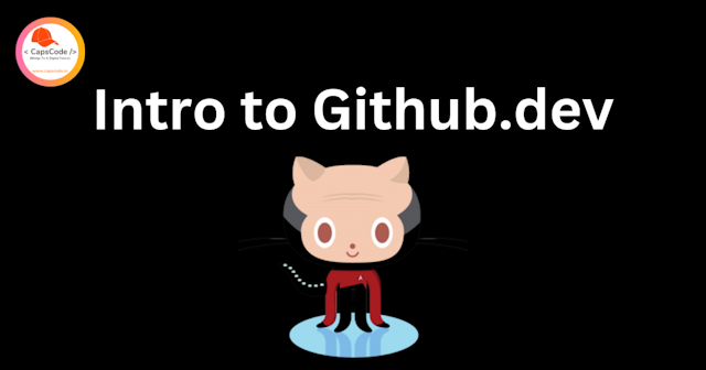 Edit Your Github Repo In Web Using Github.dev